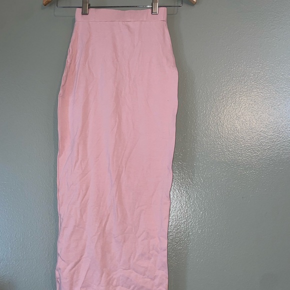 Rose Second Skin Bodycon Midaxi Skirt Pretty Little Thing - Picture 2 of 9